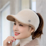 2021 Hats For Women Autumn Winter Sports Empty Top Caps Female Knitted Warm Baseball Cap Fashion Running Golf Sun Hat - Image 6