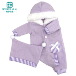 Clothes for Dolls Fits 43cm Toy New Born Doll american doll Fashion cotton jacket pink rose red white purple - Image 8