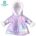 Clothes for Dolls Fits 43cm Toy New Born Doll american doll Fashion cotton jacket pink rose red white purple