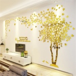 Large Size Wall Sticker Tree Decorative 3D DIY Art TV Background Wallpaper Home Decor Living Room Acrylic interior stickers - Image 8