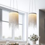 Postmodern Style Living Room Chain Led Chandelier Nordic Creative Bedroom Dining room Cloth Store Tassel Chain Light Fixtures - Image 5