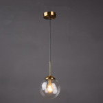 Smoky Gray Transparent Glass Chandelier Height Adjustable E27 LED Bulb Gold Metal Lighting Fixtures For Home Foyer Dinning Room - Image 7