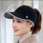 2021 Hats For Women Autumn Winter Sports Empty Top Caps Female Knitted Warm Baseball Cap Fashion Running Golf Sun Hat - Image 13