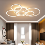 Modern LED Gold Black Chandeliers Lighting For Living Study Room Dimmable Indoor Lamps Parlor Foyer Lustres Lampadario Luminaire - Image 3