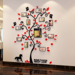 3D Family Tree Wall Sticker Acrylic Photo tree Home Decor Wall Poster Decal Sticker Mirror photo wall wallpaper kid room decor - Image 3