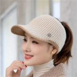 2021 Hats For Women Autumn Winter Sports Empty Top Caps Female Knitted Warm Baseball Cap Fashion Running Golf Sun Hat - Image 11