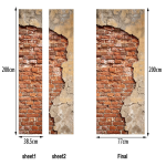 3D Wallpaper Self Adhesive Door Mural Removable Vinyl Home Decor Art Decal Wooden Scenery Wall Poster Stickers Porte deursticker - Image 6