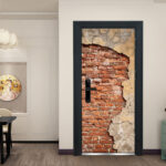 3D Wallpaper Self Adhesive Door Mural Removable Vinyl Home Decor Art Decal Wooden Scenery Wall Poster Stickers Porte deursticker - Image 3