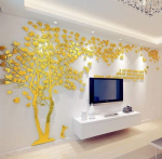 Large Size Wall Sticker Tree Decorative 3D DIY Art TV Background Wallpaper Home Decor Living Room Acrylic interior stickers - Image 12