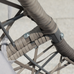 JARDINA Outdoor Swing Patio Wicker Hammock Hanging Egg Chair with Stand and Cushions - Image 3