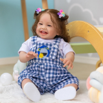 Mila Rooted Long Hair 6month Baby Doll - Image 6