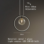 Clear Glass Bubble LED Chandelier Hall Parlor Lighting Fixtures Restaurant Bedroom Modern Hanglamp Cord Adjustable G9 Loft Deco - Image 9