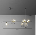 Clear Glass Bubble LED Chandelier Hall Parlor Lighting Fixtures Restaurant Bedroom Modern Hanglamp Cord Adjustable G9 Loft Deco - Image 22