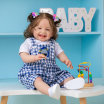 Mila Rooted Long Hair 6month Baby Doll - Image 3