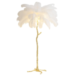 Nordic Ostrich Feather Floor Lamp Stand Light Copper Modern Interior Lighting Decor Home Floor Lights Luminaria Ostrich Feather - Image 12