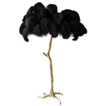 Nordic Ostrich Feather Floor Lamp Stand Light Copper Modern Interior Lighting Decor Home Floor Lights Luminaria Ostrich Feather - Image 18