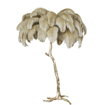Nordic Ostrich Feather Floor Lamp Stand Light Copper Modern Interior Lighting Decor Home Floor Lights Luminaria Ostrich Feather - Image 4